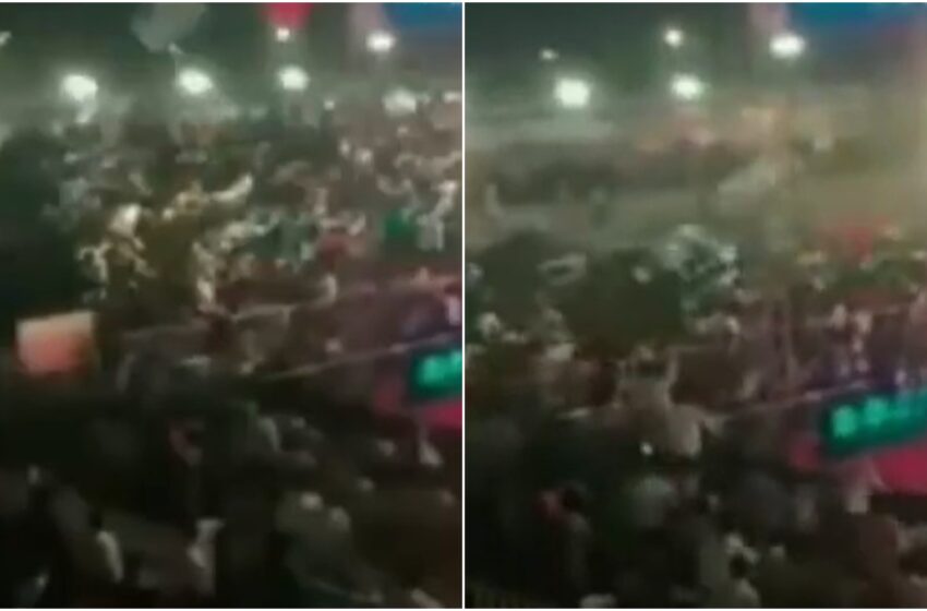  Momentul în care tribuna unui stadion se prăbușește, în India: 100 de persoane, rănite