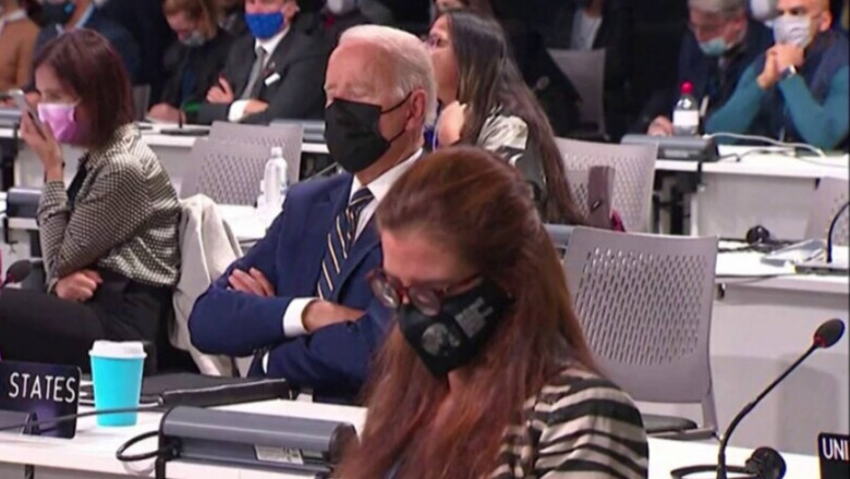  (VIDEO) A ațipit Joe Biden în timpul Conferinței ONU privind schimbările climatice?