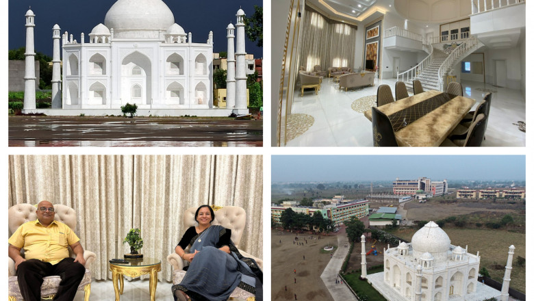  Ca să-i arate cât de mult o iubește, un indian a construit o replică a Taj Mahal-ului pentru soția lui