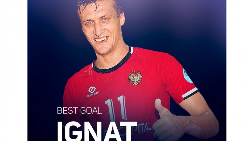  Moldoveanului Nicolae Ignat a marcat în meciul cu Estonia „Golul anului” în fotbalul pe plajă