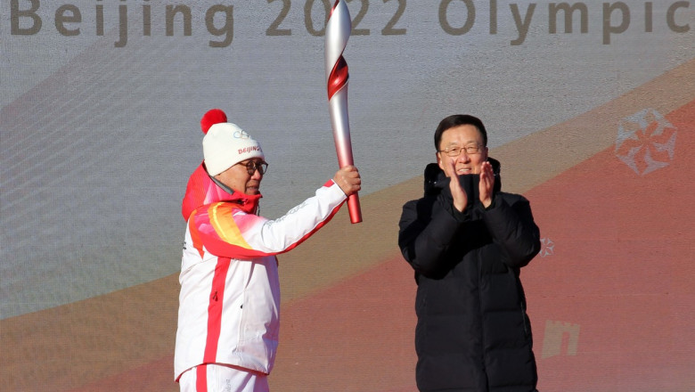  JO de iarnă 2022. Ştafeta flăcării olimpice a debutat la Beijing