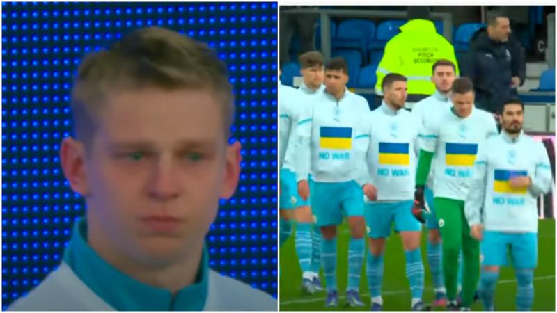  (VIDEO) „Doi frați ucraineni”: Moment emoționant, cu Mykolenko și Zinchenko în prim-plan, înainte de Everton – Manchester City
