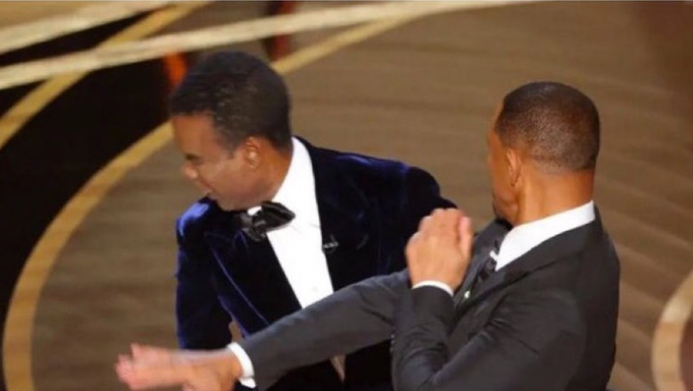  Scandal pe scena Oscar 2022: Will Smith l-a pălmuit pe Chris Rock, după ce acesta a făcut o glumă despre soția sa