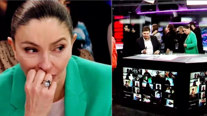  (video) Angajații unei televiziuni din Rusia au demisionat în direct. Momentul în care toți părăsesc platoul: „Nu războiului”