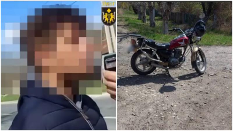  (VIDEO) A pornit la drum fără să știe că va stabili „recorduri”: Cât de beat a fost prins un tânăr, fără permis și la ghidonul motocicletei împrumutate
