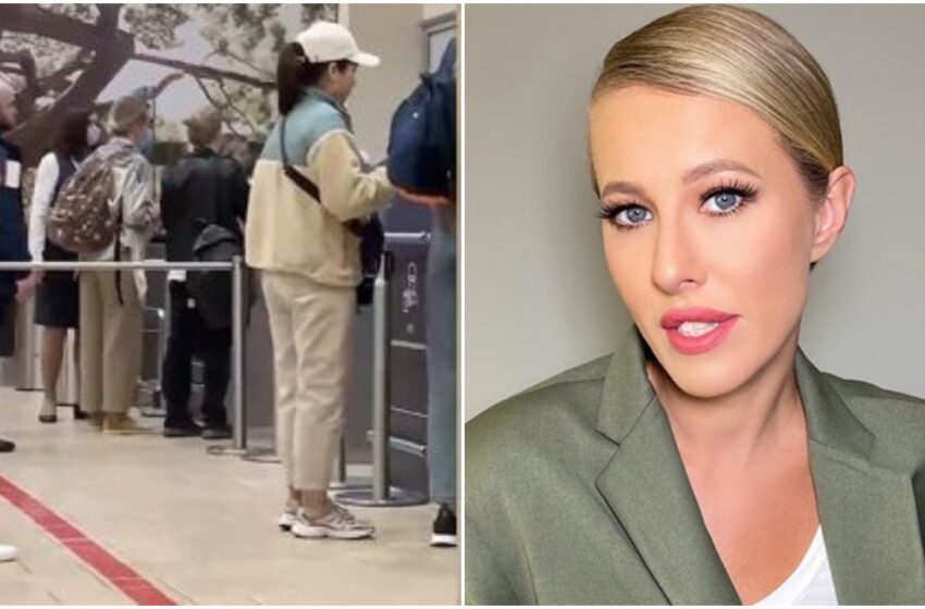  (video) Xenia Sobciak, surprisă pe aeroportul din Moscova, înainte de a zbura spre Tel Aviv