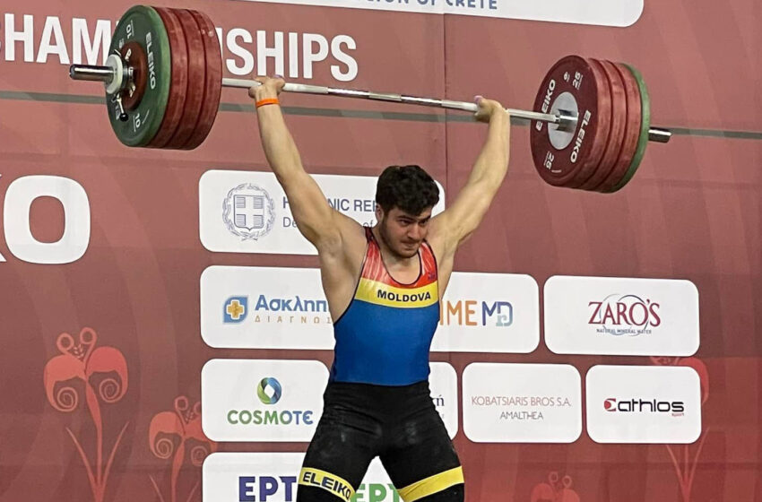  Victorie pentru Moldova: Halterofilul Tudor Bratu a cucerit trei medalii la Campionatul Mondial de tineret
