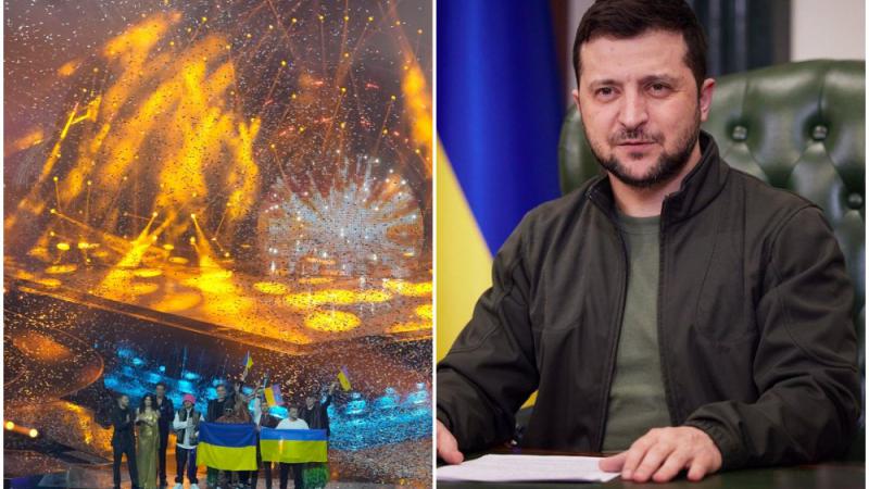  Zelenski, după ce Ucraina a câștigat Eurovision 2022: „Curajul nostru impresionează lumea, muzica noastră cucerește Europa”