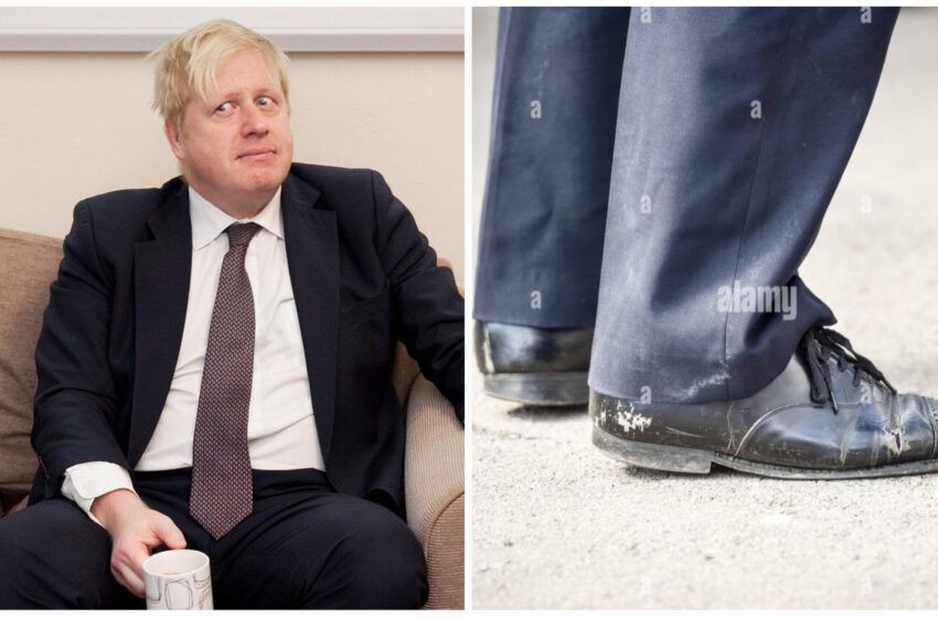  Un cizmar din Moldova critică papucii premierului britanic: Boris Johnson, este un „punk” politic.