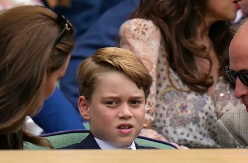  (galerie foto) Prințul George al Marii Britanii, în centrul atenției la Wimbledon. Părinții au stat în permanență cu ochii pe el
