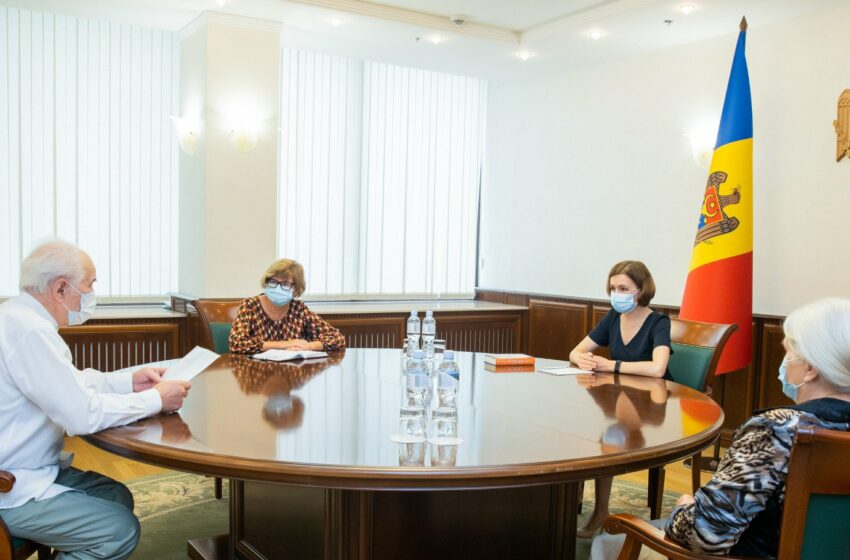  Eugen Doga, în vizită la Președinție: Ce a discutat maestrul cu Maia Sandu