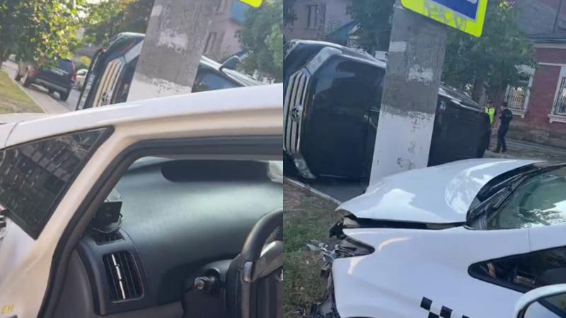  (video) Primele imagini cu mașina Ambasadei Georgiei, implicată într-un accident matinal