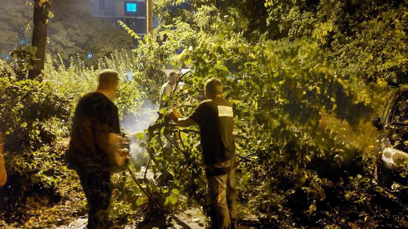 Dezastru în toată țara, după furtuna de ieri: 18 localități, lăsate în beznă, două conducte de gaz, distruse de copaci căzuți și subsoluri inundate