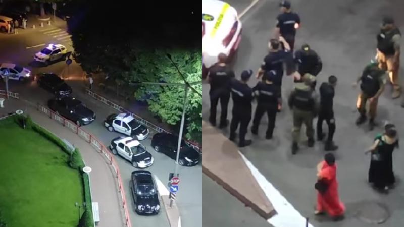  (video) Scandal cu strigăte și înjurături, în miez de noapte, la un restaurnat din capitală: Cinci echipaje de poliție au fost alertate
