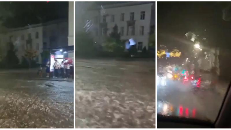  (video) Potop în Chișinău: Mai multe străzi au dispărut sub furia apelor. Ceban roagă cetățenii să evite ieșirile