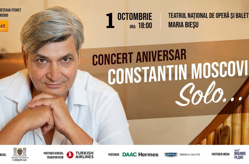  Concert aniversar! Naistul Constantin Moscovici invită la un spectacol de zile mari pe 1 octombrie. Vezi detalii