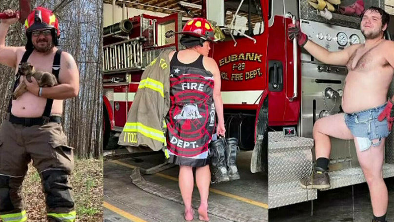  (video) Calendar cu pompieri în ipostaze amuzante. Ideea inedită a unei echipe de salvatori din Kentucky