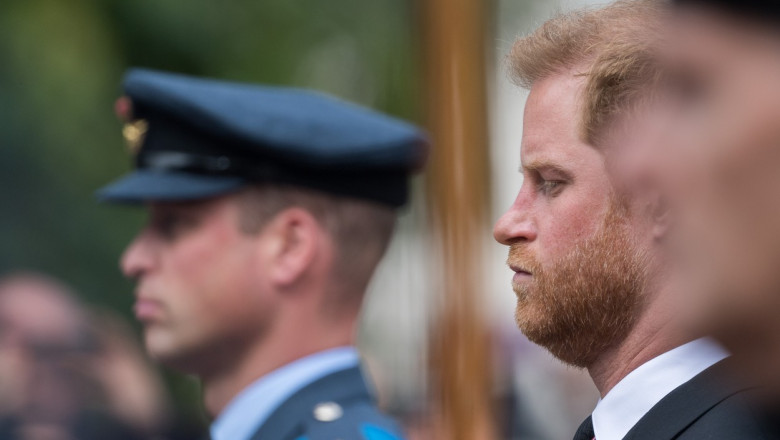  (galerie foto) The Guardian: William și Harry nu s-au privit în ochi și au evitat orice interacțiune la înmormântarea Reginei Elisabeta