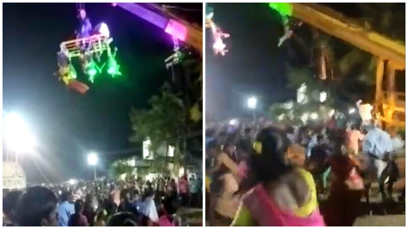 (video) Imagini șocante la un festival din India. O macara s-a prăbușit peste mulțime și a ucis patru oameni