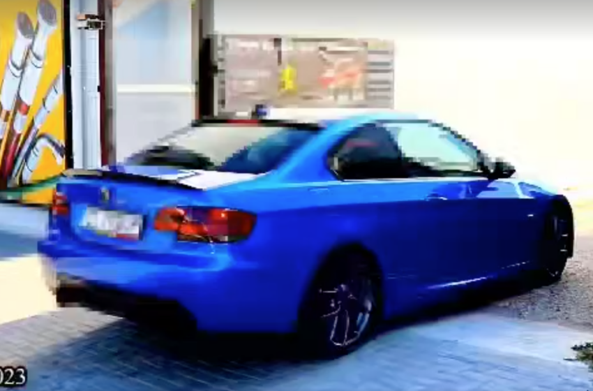  (video) „Need for speed” 2, la Orhei: Șoferul de 20 de ani, din BMW-ul albastru, a rămas fără bolid