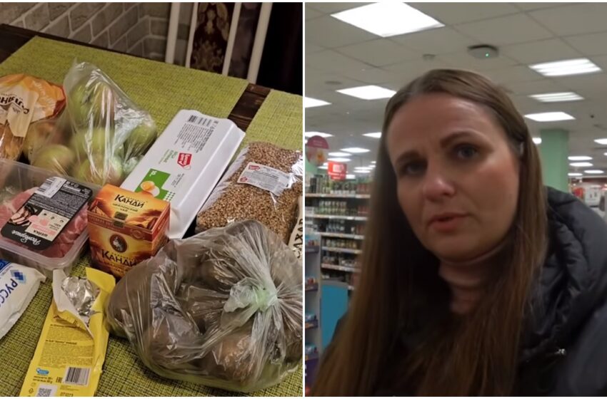  (VIDEO) O moldoveancă, la shopping în Rusia. Ce a cumpărat de 9$: „Nu pot să cred, am găsit și vin de-al nostru”