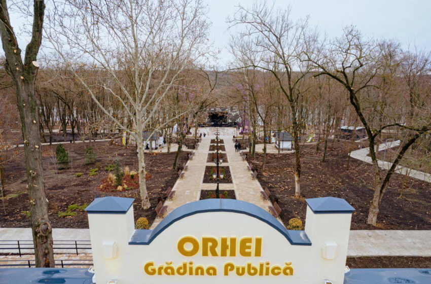  (foto/video) Parcul modernizat de echipa „ȘOR” la Orhei, în imagini cu procesul de construcție