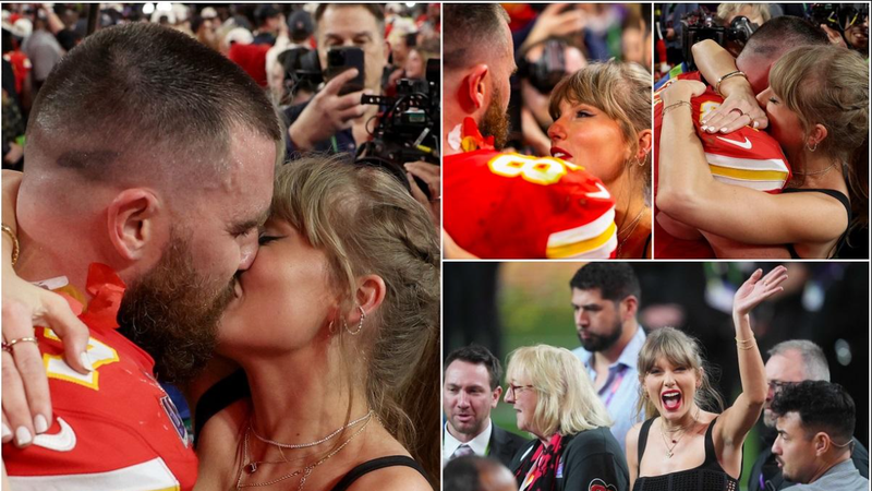  Cu cine se iubește Taylor Swift: Artista i-a sărit în brațe pe terenul de la Super Bowl, după ce echipa lui a câștigat meciul