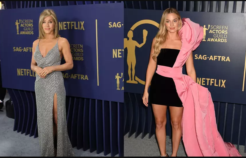  Vedete pe covorul roșu la SAG Awards 2024. Jennifer Aniston și Margot Robbie au avut ținute spectaculoase