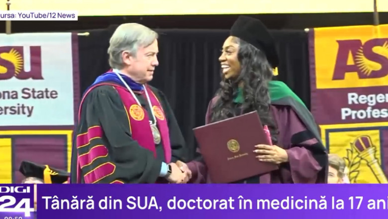  La doar 17 ani, o fată din SUA și-a luat doctoratul în medicină
