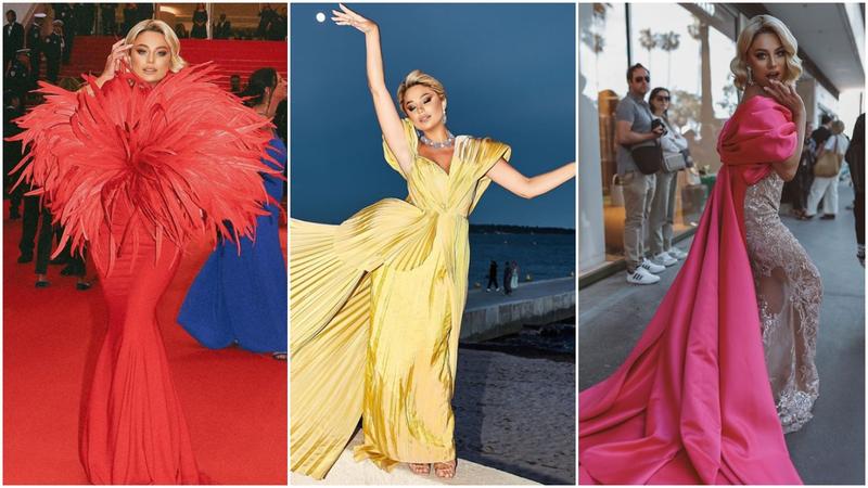  (FOTO/VIDEO) Ținutele Nataliei Gordienko, purtate la Cannes: Ce rochii și ce culori a ales
