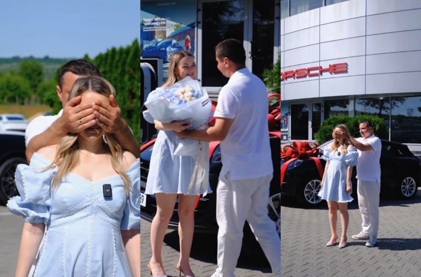  (VIDEO) Rodica Untilă s-a făcut cu Porshe: Soțul i-a dăruit bolidul, după ce a aflat că va fi tată de băiat