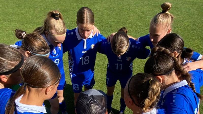 Fotbal feminin WU17 Naționala Moldovei, remiză cu formația din Estonia