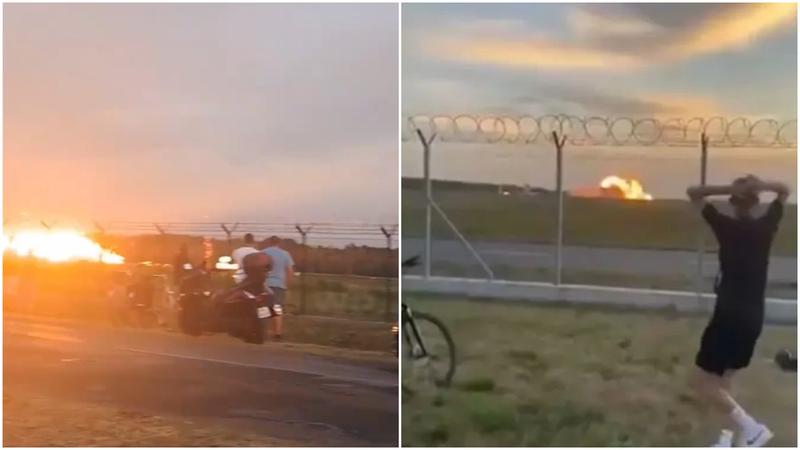 (video) Un avion de vânătoare F-16 al Poloniei s-a prăbușit în timpul pregătirilor pentru un spectacol aerian: Pilotul a murit