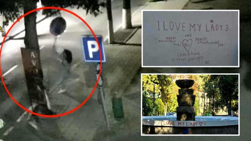 (video) A suferit și el, și orașul: Cine este vandalul care „și-a pictat dragostea” pe monumente, la Orhei. A făcut-o din cauza „sentimentelor neîmpărtășite”