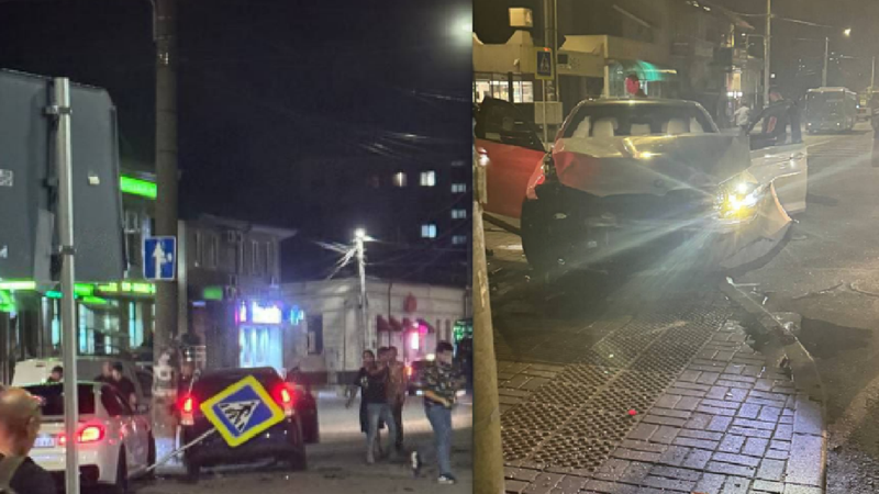 Un BMW și o Toyota, boțite, după ce s-au lovit violent pe o stradă din capitală: Ce spune Poliția
