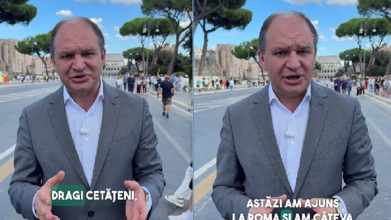 (video) Ceban, în vizită într-o țară din spațiul Schengen: „Vă salut din Italia”