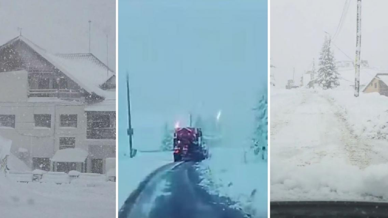 Iarna s-a întors în forţă în România: Stratul de zăpadă a depășit 35 de cm în unele zone
