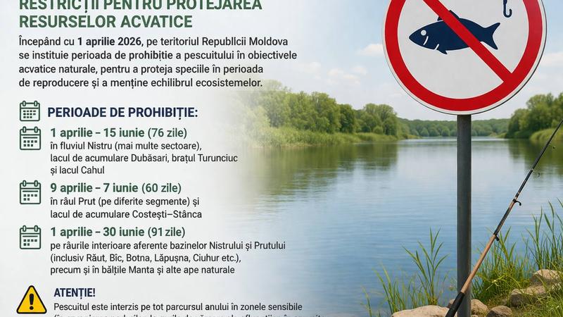 Atenție, pescari! Se închide sezonul de pescuit pe râurile și în lacurile naturale din țară
