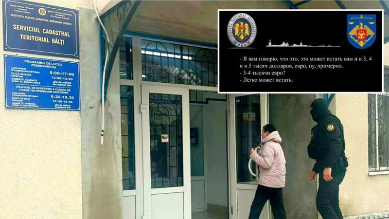 (audio) „Poate costa 3, 4 sau 5 mii euro”: CNA publică discuții din dosarul „vânzării” actelor cadastrale, în care un consilier din Bălți și un șef adjunct de la Primărie au fost reținuți