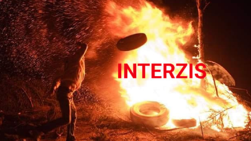 Fără rug în noaptea de Paște: Persoanele care vor arde anvelope riscă amenzi usturătoare