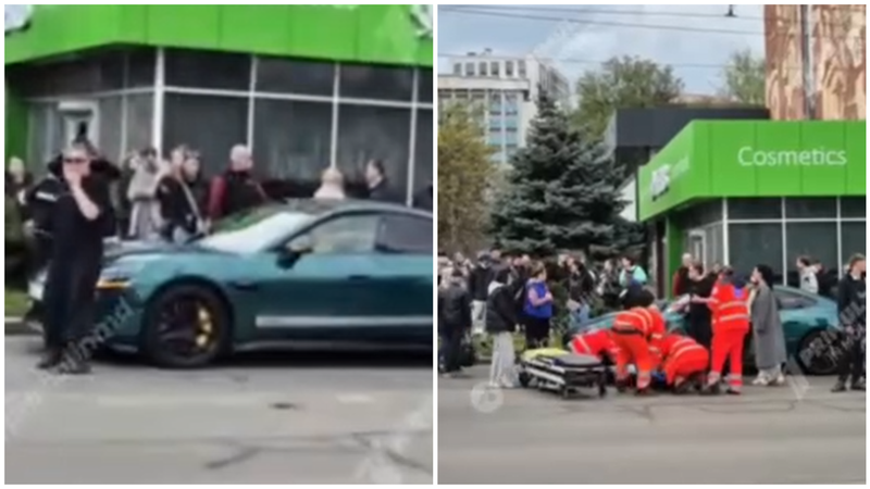 (video) Noi imagini de la accidentul în care o mamă cu copilul au fost spulberați pe zebră: Reacția șoferului, când și-a dat seama ce a făcut