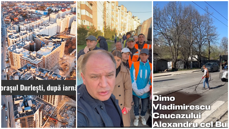 (video) Lucrările de la Durlești efectuate de Primăria Chișinău, după ce a fost arestată întreaga conducere a orășelului