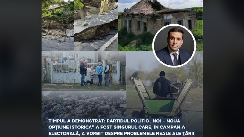 Dmitri Torner: Timpul a demonstrat - Partidul NOI a fost singurul care, în campania electorală, a vorbit despre problemele reale ale ţării