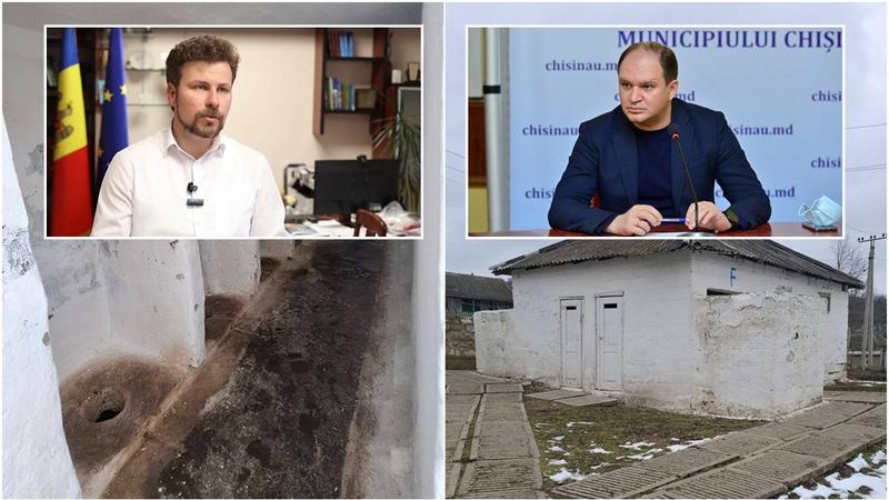 (foto) „Corupții de la putere. Se laudă cu proiecte europene, dar nu fac toalete pentru copii”. Ceban a izbucnit, după ce un părinte s-a plâns că WC-ul școlii e afară. Reacția lui Perciun