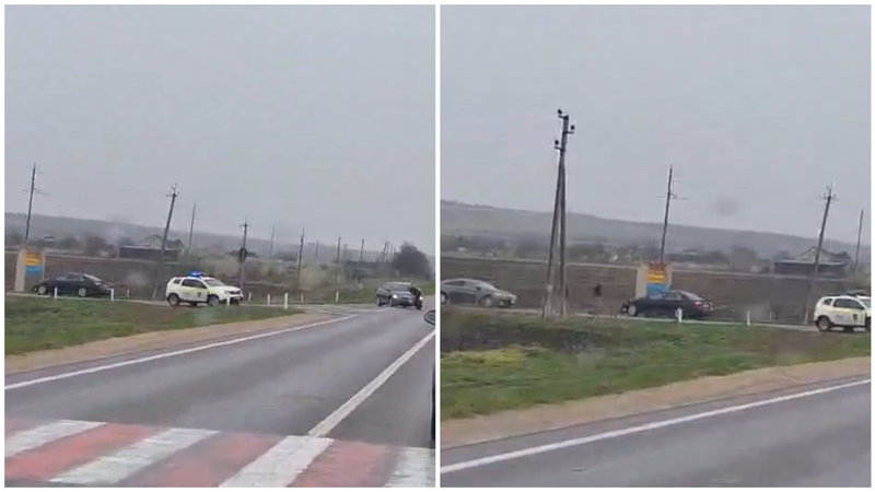 (video) O Toyota, boțită într-un accident la Telenești, de Paștele Blajinilor: Poliția, la fața locului