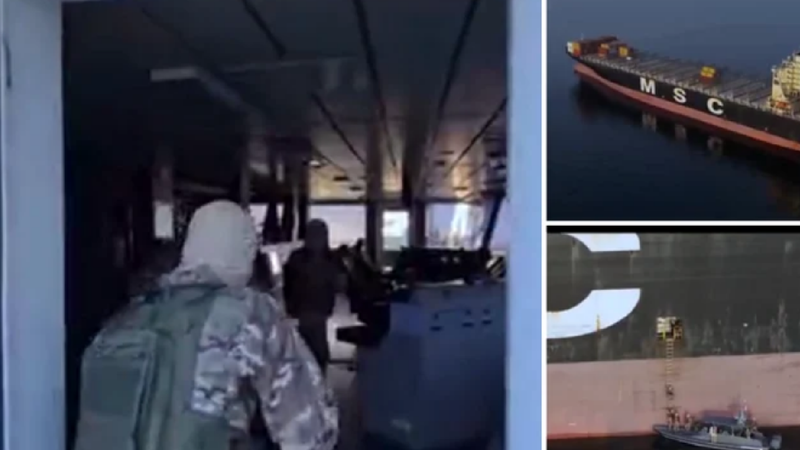 (video) Momentul în care Gărzile Revoluției din Iran capturează două nave în Strâmtoarea Ormuz: Libanul cere prelungirea armistițiului cu Israelul