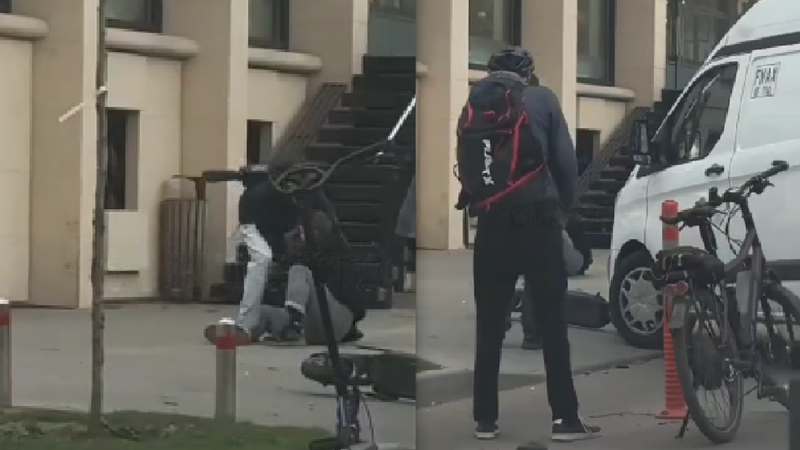 (video) Accident grav pe strada 31 August: Momentul în care un băiat pe trotinetă a fost lovit de un microbuz