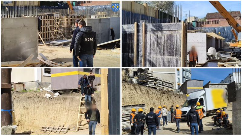 (video) 11 uzbeci, prinși pe un șantier de construcții din Chișinău, muncind ilegal: Ofițerii IGM i-au amendat și i-au expulzat din țară