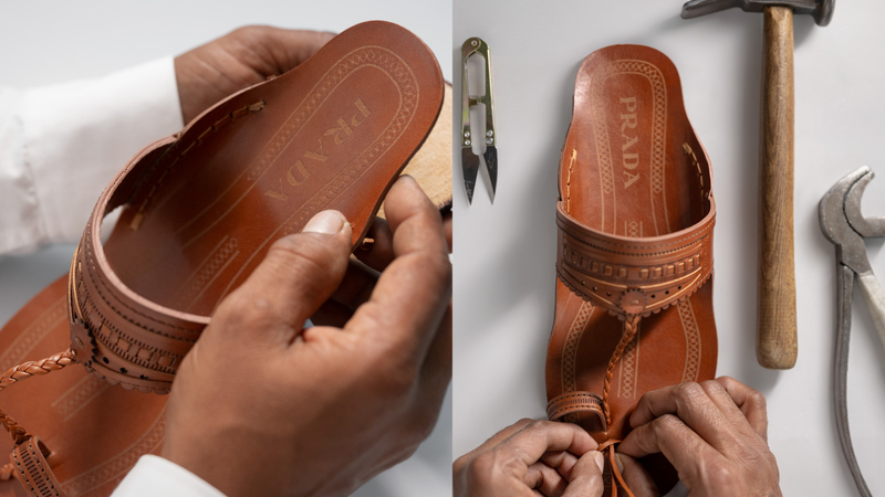 Prada a lansat sandale tradiționale indiene. Sunt de peste 160 de ori mai scumpe decât cele autentice