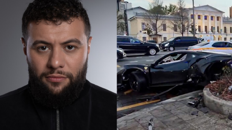 (video) Interpretul rus Navai, accident grav cu un Ferrari de jumătate de milion de euro: „Roțile m-au trădat”